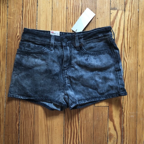 Levi's washed black denim shorts - Picture 4 of 8